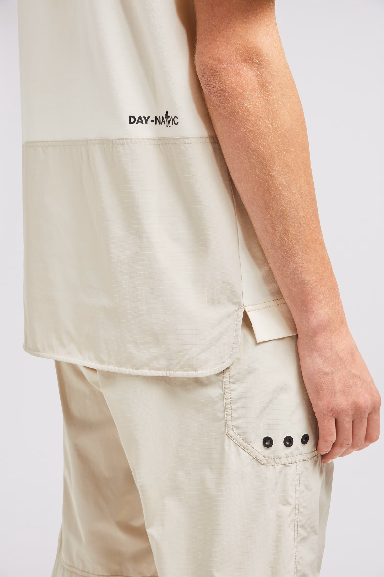 Cotton T-shirt with Pockets Men White Ivory Moncler 6